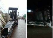 Parkir Alat Berat di Pinggir Jalan Sukajadi Tanpa Rambu, Warga Khawatirkan Keselamatan Malam Hari