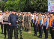 Polres Banyuasin Laksanakan Apel Gelar Pasukan Ops Lilin Musi 2024, Siapkan Pengamanan di Gereja dan Antisipasi Kemacetan.