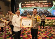 Polres Banyuasin Raih Predikat A ( Hijau Kualitas Tertinggi Pelayanan Publik Tahun 2024 dari Ombudsman RI