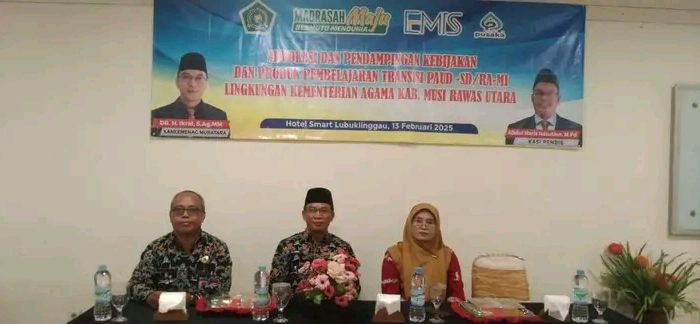 Kakan Kemenag Muratara Buka Kegiatan Advokasi Pendampingan dan Produk Pembelajaran Transisi RA-MI