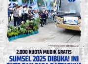 Pemprov Sumsel Hadirkan Mudik Gratis Lebaran 2025, Sediakan 2.000 Kuota Bus dan Kereta Api