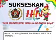 Pemkot Lubuk Linggau Hadiri Acara Puncak HPN 2025 di Pekanbaru