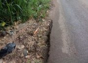 Dugaan Bekas Galian Kabel Internet di Sukajadi pangkalan Benteng Membahayakan Pengguna Jalan