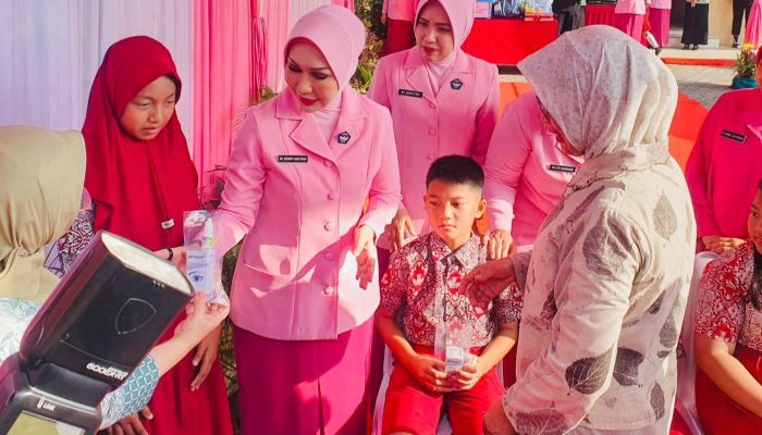 Peduli Kesehatan Mata Pada Anak, Kolaborasi Rumkit Bhayangkara M Hasan Bersama Yayasan Kemala Bhayangkari Sumsel Gelar Bhaktikes.