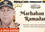 Kepala desa kec.tugumulyo dan jajaran nya mengucap kan MARHABAN YA Romadon