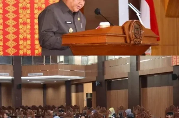 Penjabat (Pj) Wali Kota Lubuk Linggau, Hadiri  Rapat Paripurna DPRD Mendengarkan Penyampaiyan Insenti