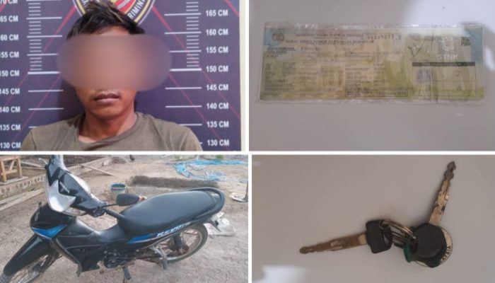 , Pelaku Pencurian Kendaraan bermotor diamankan Polsek Muara Padang
