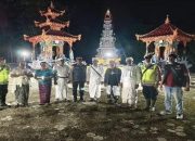 Kapolsek Muara Telang Pimpin Pengamanan Pawai Ogoh – Ogoh Dalam Menyambut Hari Raya Nyepi Tahun Caka 1947