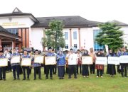 Bupati Musi Rawas Hj. Ratna Machmud Pimpin Upacara Peringatan Hari Jadi Ke-82