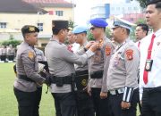 Kapolres Banyuasin dan Jajaran Satpol Airud Mendapat Penghargaan Pin Emas Dari Kapolda Sumsel