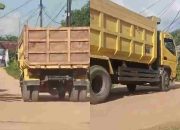 Truk Tanah Lintasi Perumahan Jadongan, Pengguna Jalan Mengeluh