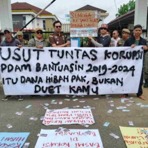 Aksi Pemuda Desak Kejari Usut Dugaan Korupsi Hibah PDAM Tirta Betuah, Ingatkan Ancaman Pasal 2 dan 3 UU Tipikor