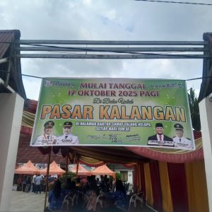 Pasar Kalangan Resmi Dibuka di Talang Kelapa, Dorong Ekonomi Warga dan UMKM Lokal