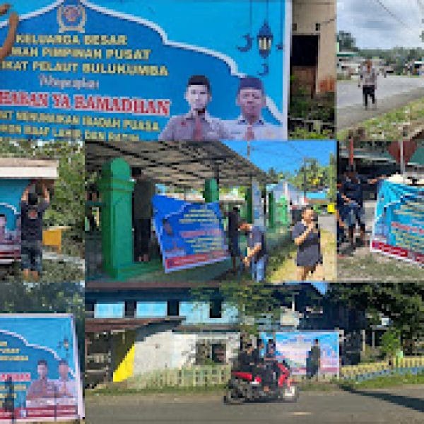 Sambut Ramadhan, SPB Sebar Spanduk “Marhaban Ya Ramadhan” di Setiap Kecamatan di Kabupaten  Bulukumba
