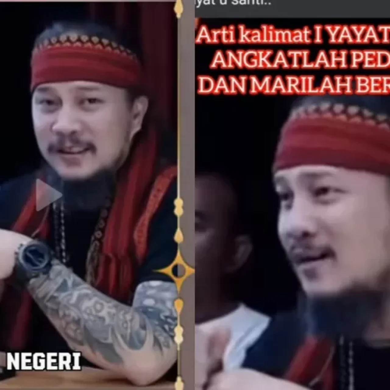 Panglima Ormas Manguni Tulis Ungkapan: Angkatlah Pedangmu Marilah Berperang