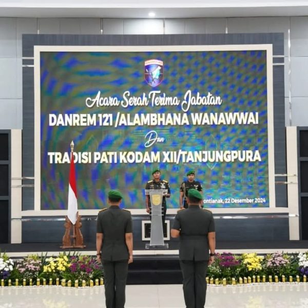 Pangdam Tanjungpura Pimpin Sertijab Danrem 121/Abw