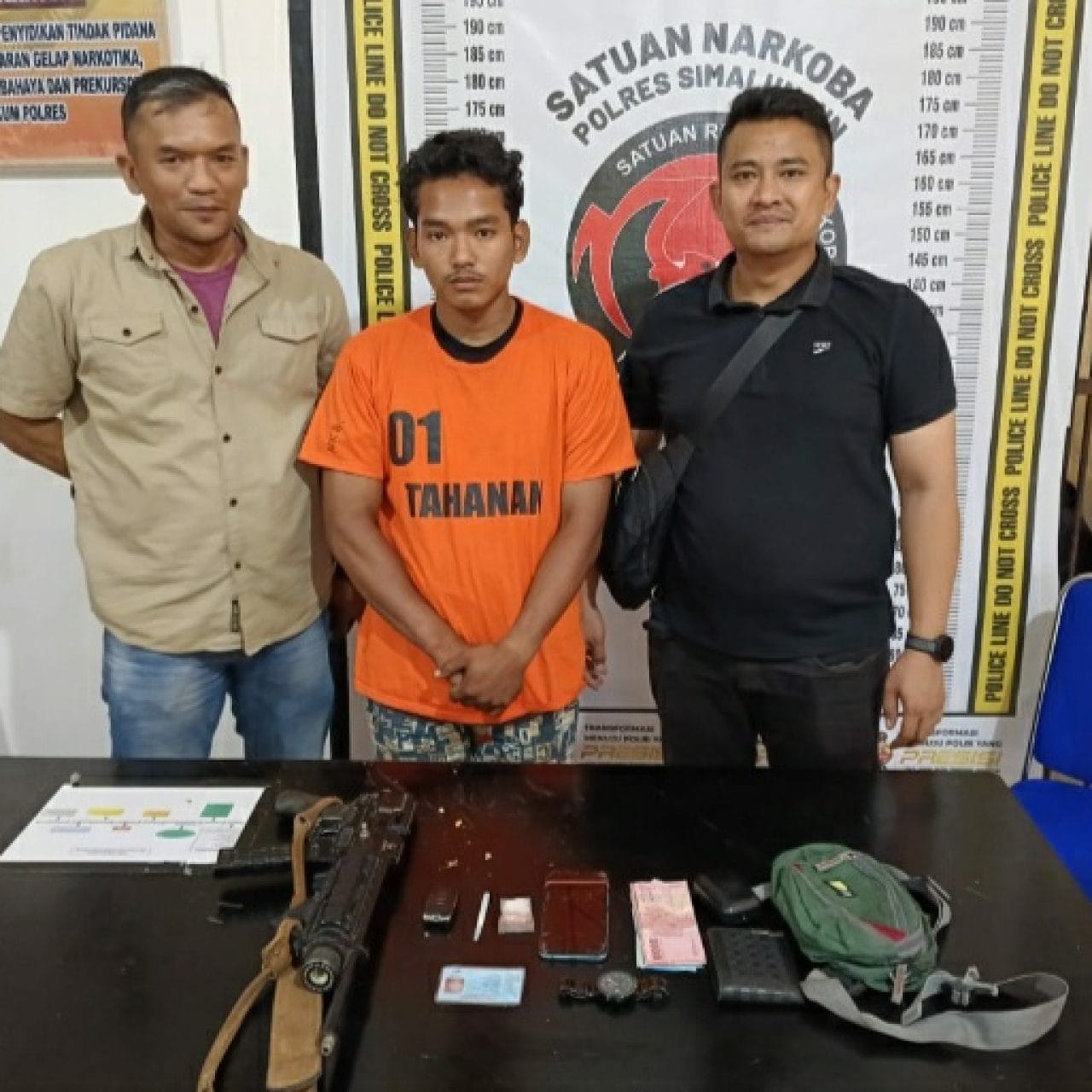 Polsek Bosar Maligas Berhasil Ungkap Peredaran Narkoba di Huta VII Pambela, Satu Tersangka Diamankan