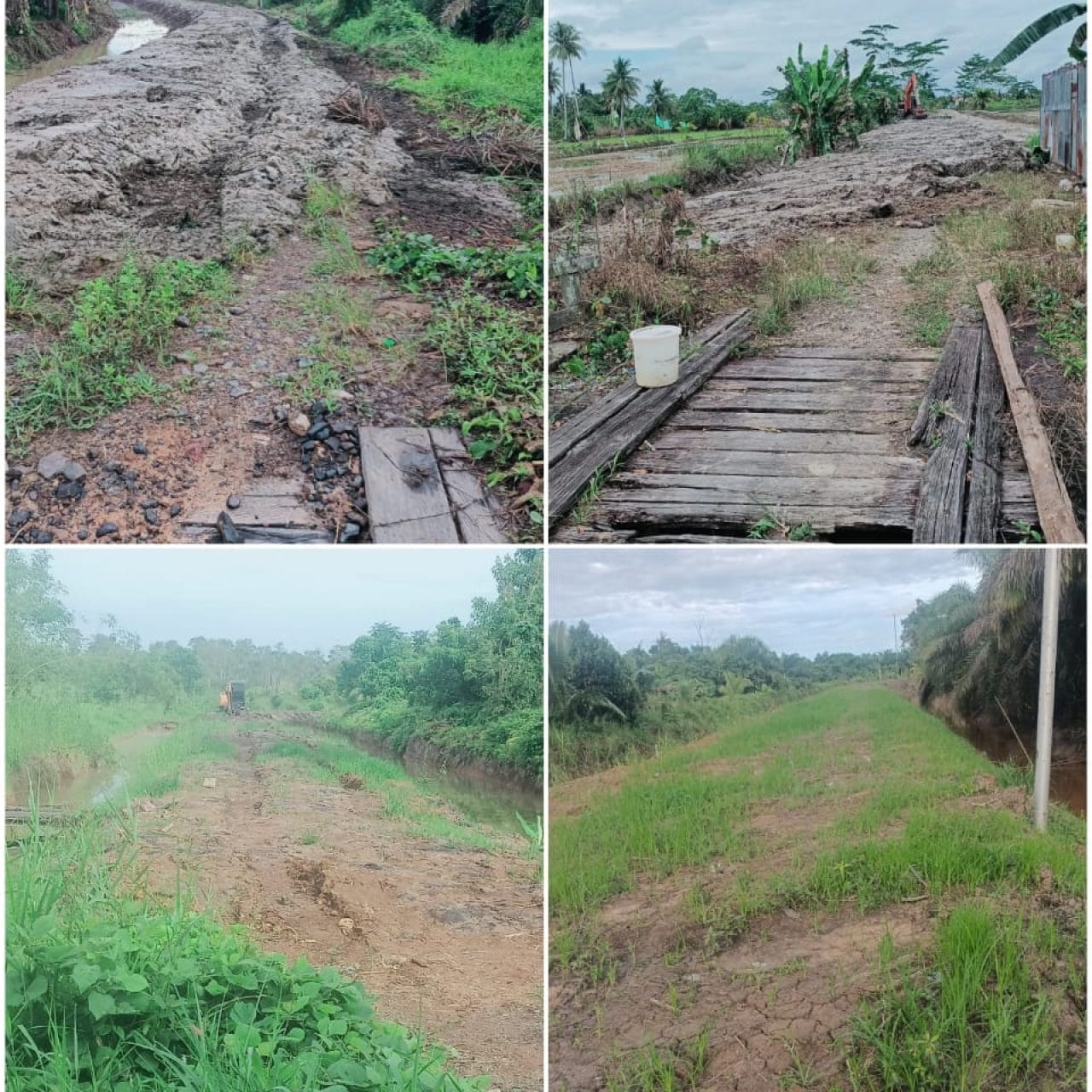 Proyek Irigasi Yang Menimbun Jalan Usaha Tani Di Desa Pepara Belum ada Titik Temu