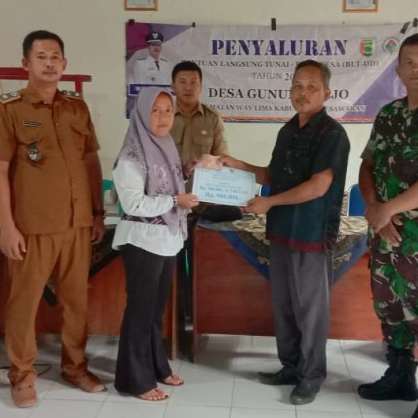 Pemerintah Desa Gunung Rejo Salurkan Insentif Aparatur Desa & BLT-DD Tahap 1 Tahun 2025