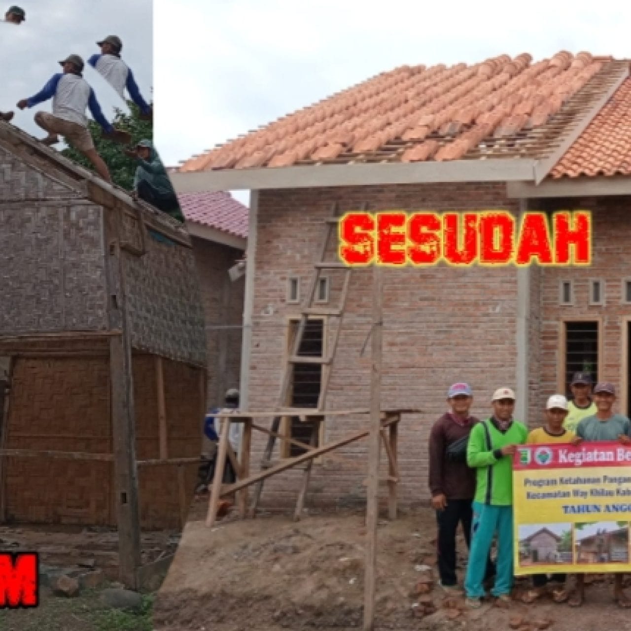 “Yusman” Kepala Desa Tanjung Rejo,Pengerjaan Program Bedah Rumah Selesai ‎