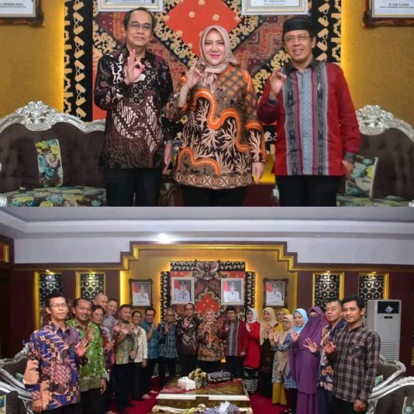 Bupati Musi Rawas Hj. Ratna Machmud Terima Audiensi Rektor UNMURA di Pendopo Rumah Dinas
