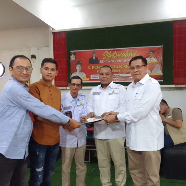 Acara Silahturahmi Bintang Prabowo 08 dan Penyerahan SK DPK SE- Sumatera Utara