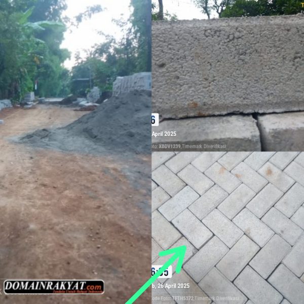 Kuat Dugaan Pekerjaan Pavingisasi Didesa Kedungbanteng Menguak Tanda Tanya Sampai Selesai, Papan Informasi Tidak Terpasang 
