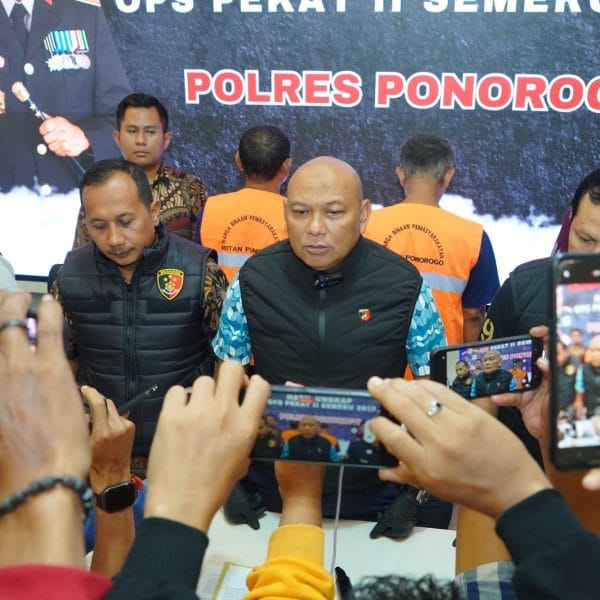 Operasi Pekat II Semeru 2025, Polres Ponorogo Amankan Tersangka Penganiayaan Bersajam