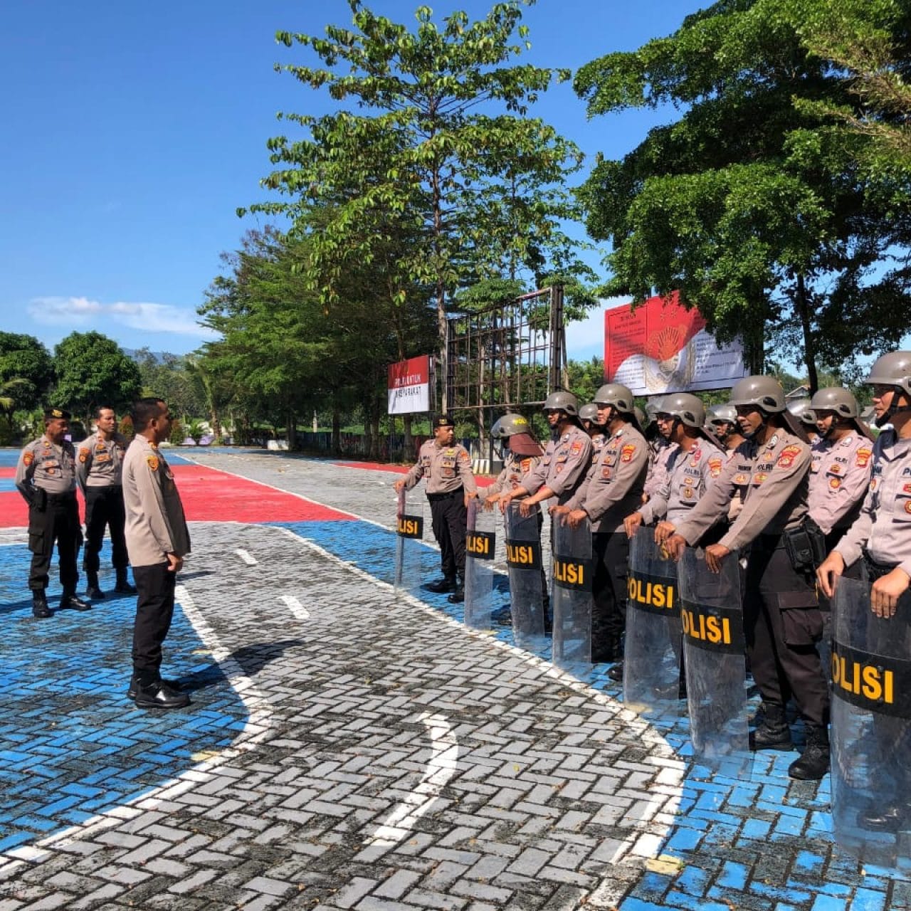 Asah Kemampuan Jelang Pemungutan Suara Ulang, Kapolres Pesawaran Pimpin Latihan Dalmas