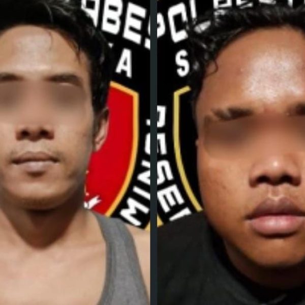 Polrestabes Surabaya Berhasil Amankan Dua Tersangka Curat Spesialis Minimarket
