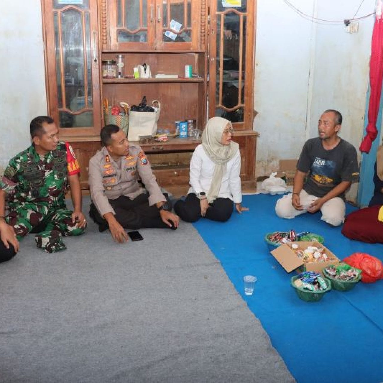 Kolaborasi, Polres Kediri Kota Bersama Pemkab Tangani Bencana Banjir di Mojo