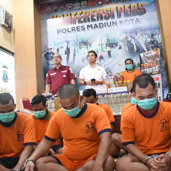 Polres Madiun Kota Berhasil Amankan Belasan Tersangka Kasus Pengeroyokan dan Penganiayaan