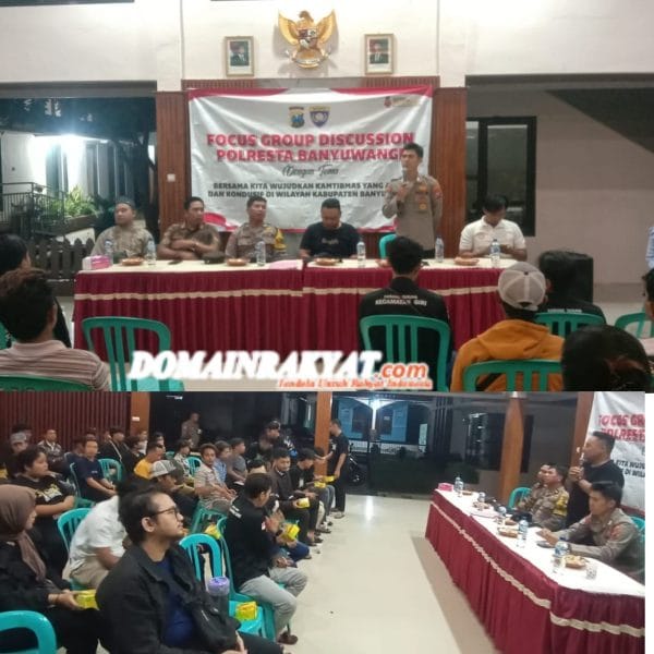 Polresta Banyuwangi Gelar FGD, Teguhkan Komitmen Jaga Kamtibmas