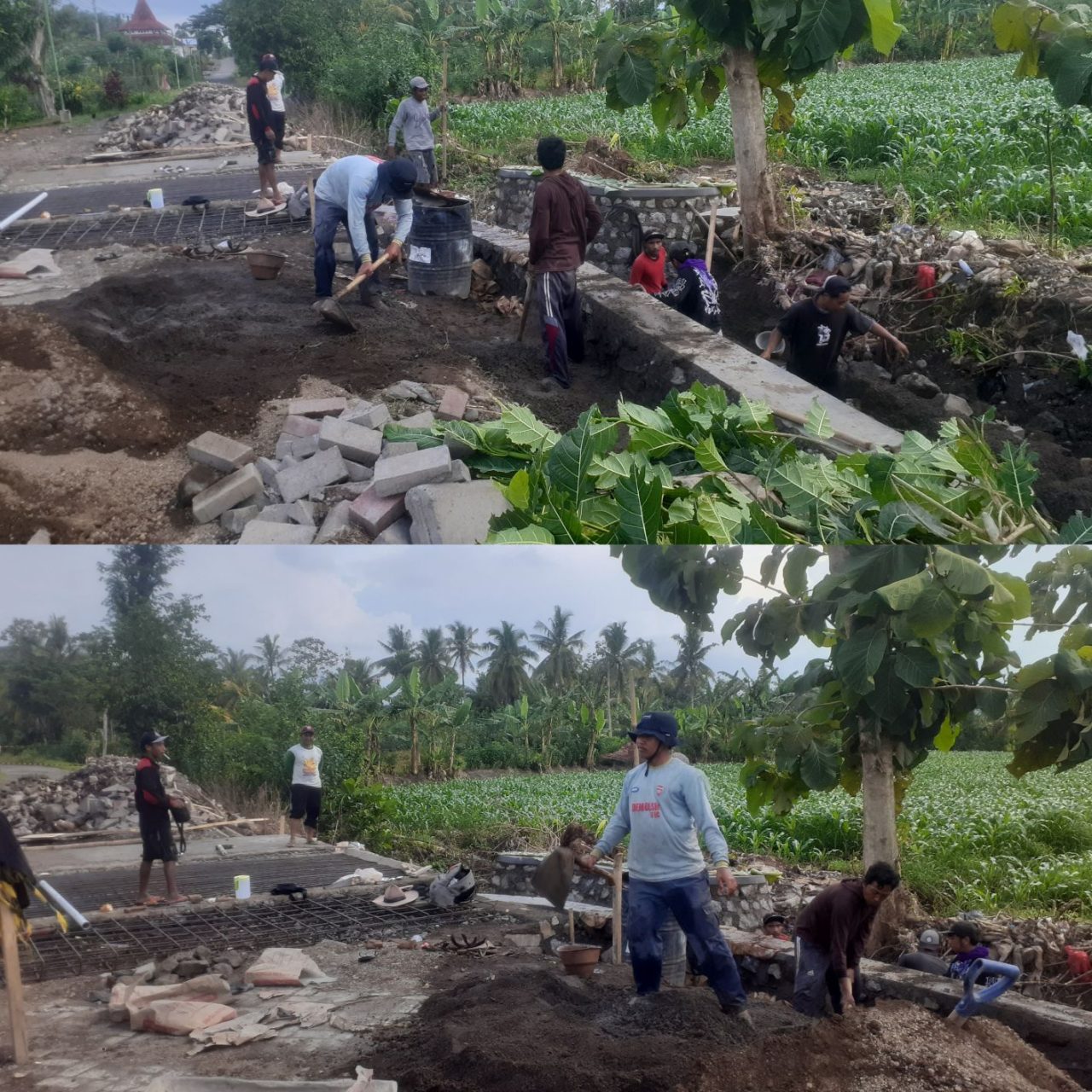 Pembangunan Jembatan di Sambirejo Diduga Langgar Aturan, Tak Ada Papan Proyek dan K3 Diabaikan