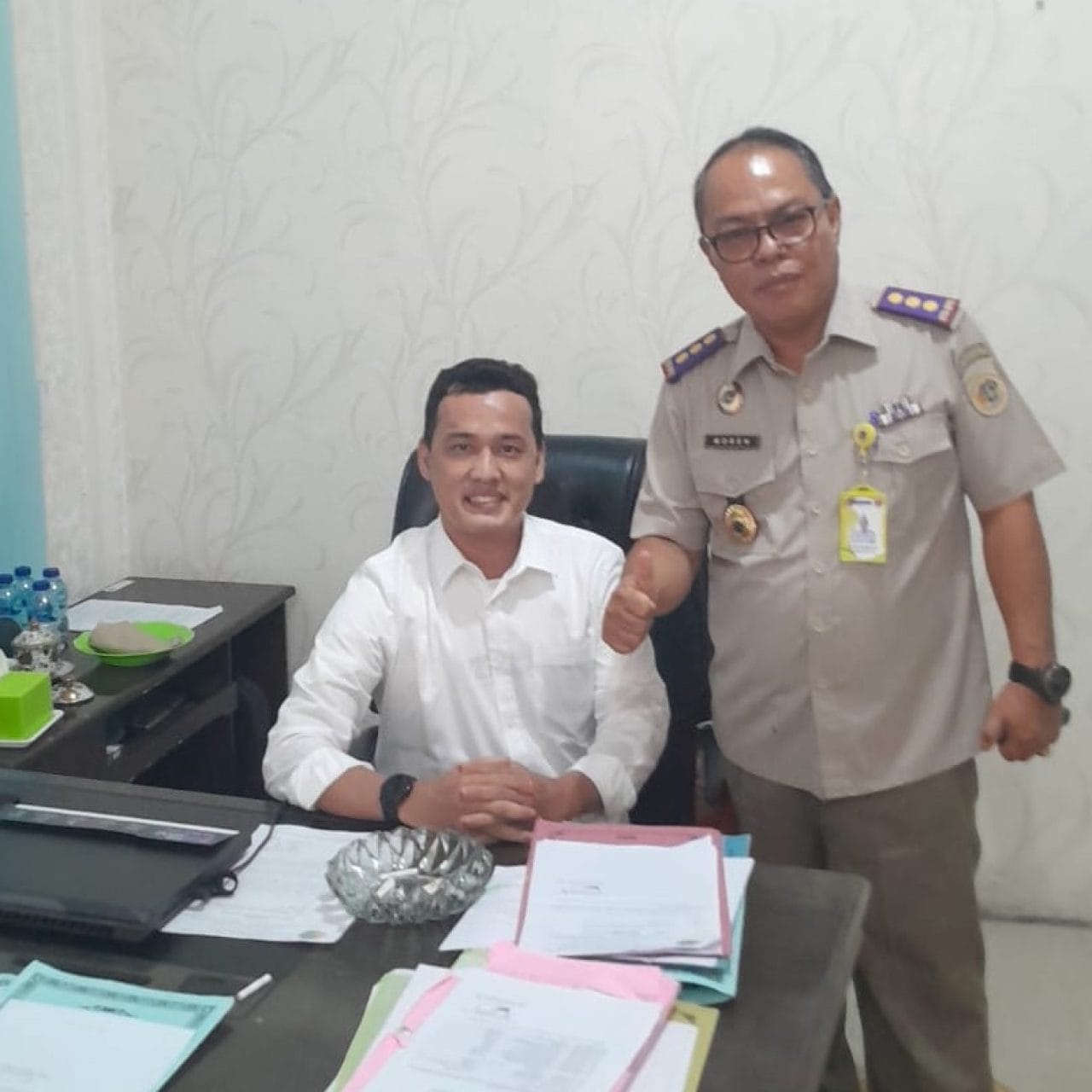 Silaturahmi Pembina Bintang Prabowo 08 ke BPN Simalungun