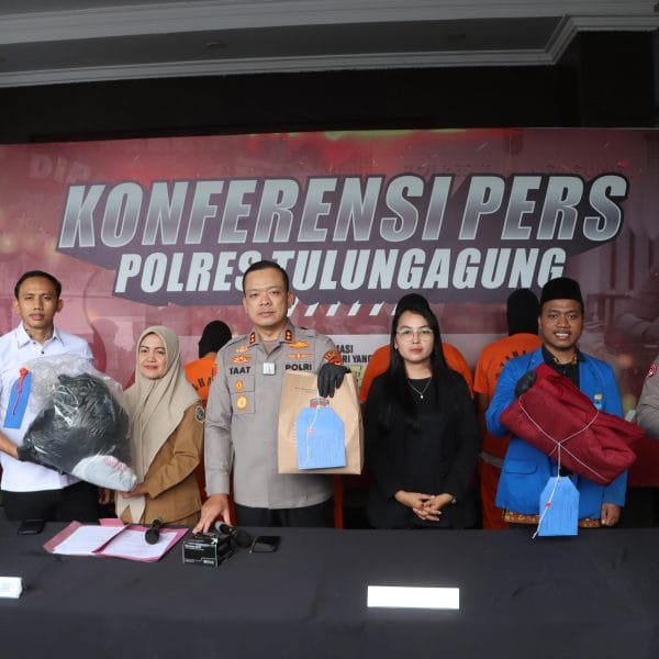 Polres Tulungagung Berhasil Amankan 5 Tersangka Predator Anak Ketua PC PMII Beri Apresiasi
