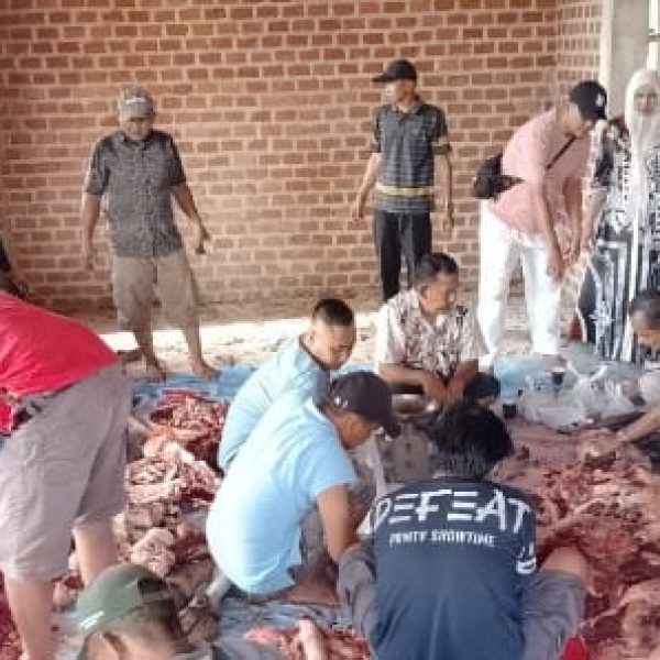 Momentum Berqurban Pemerintah Bersama Masyarakat Desa Pampangan Sambut Hari Raya Idul Adha 1446 H.