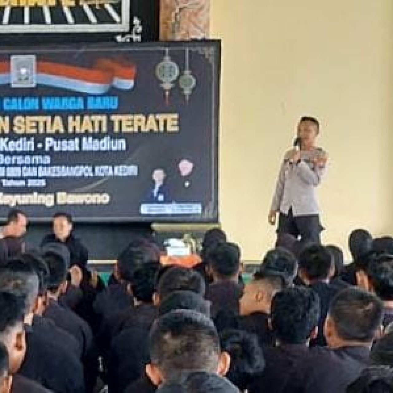 Pesan Polisi untuk 368 Calon Warga Baru PSHT Cabang Kota Kediri
