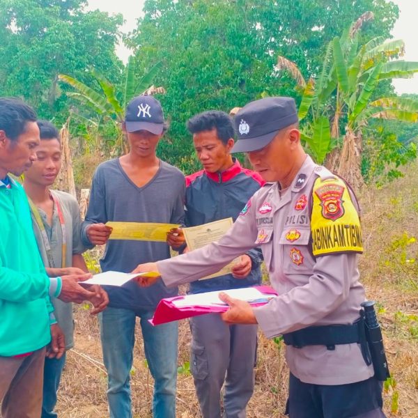 Bhabinkamtibmas Polsek Rambutan Proaktif Cegah Karhutla di Musim Kemarau