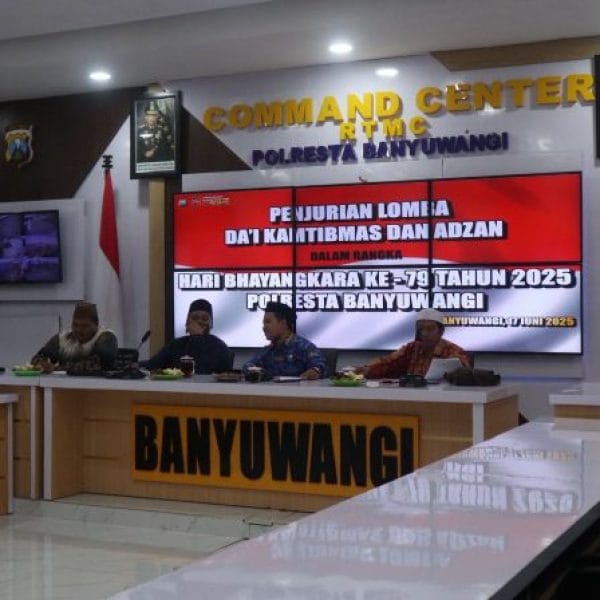 Polresta Banyuwangi Gelar Penjurian Lomba Da’i Kamtibmas dan Adzan dalam Rangka Hari Bhayangkara ke-79