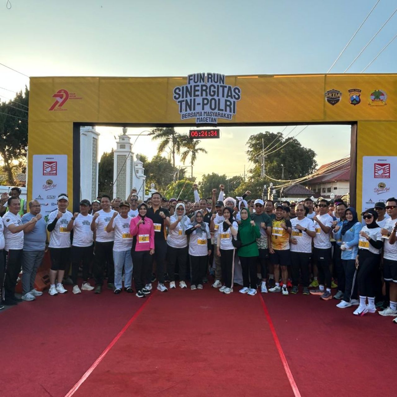 Semarak Fun Run Wujud Sinergitas TNI-Polri Bersama Masyarakat Peringati Hari Bhayangkara ke-79 di Magetan