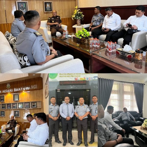 Lanjutkan Sinergi, Kalapas Banyuwangi Kunjungi PN dan Kejaksaan