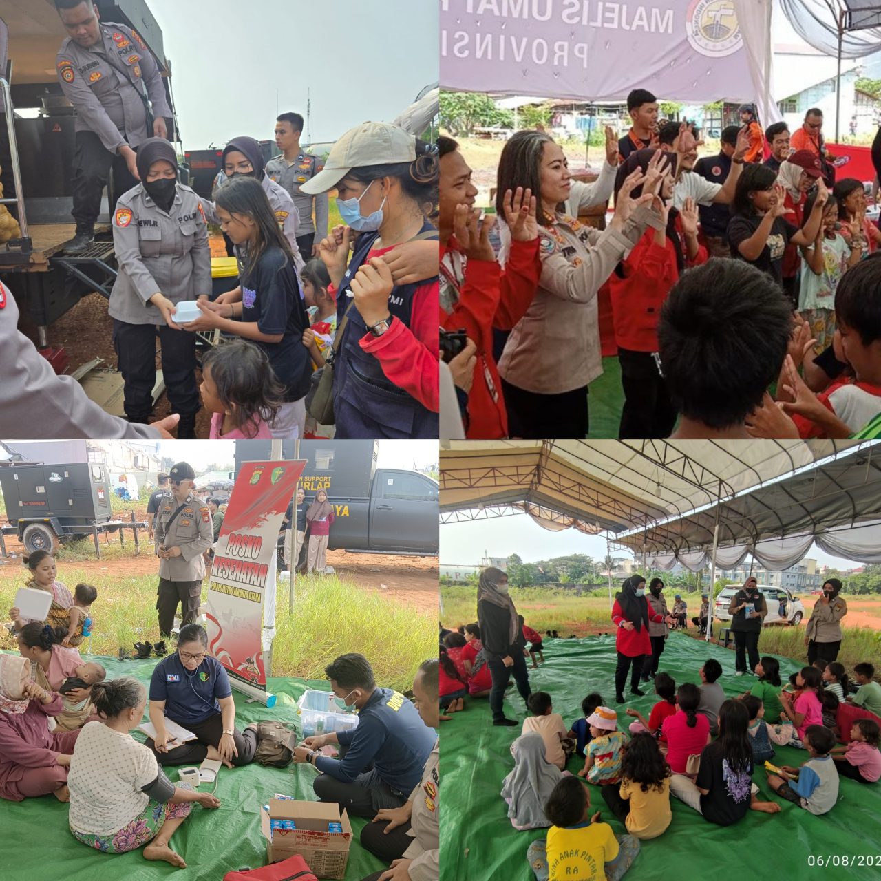 Polda Metro Beri Trauma Healing ke Korban Kebakaran di Penjaringan