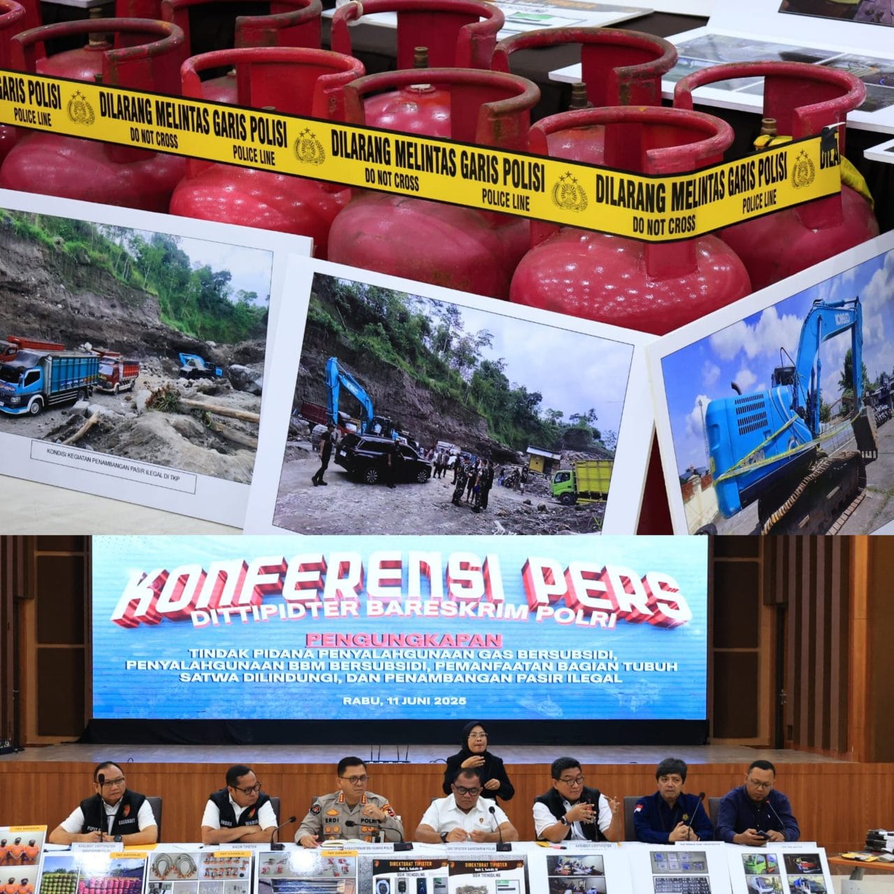 Bareskrim Polri Ungkap 5 Kasus Besar Penyalahgunaan BBM dan Gas Subsidi di Berbagai Daerah