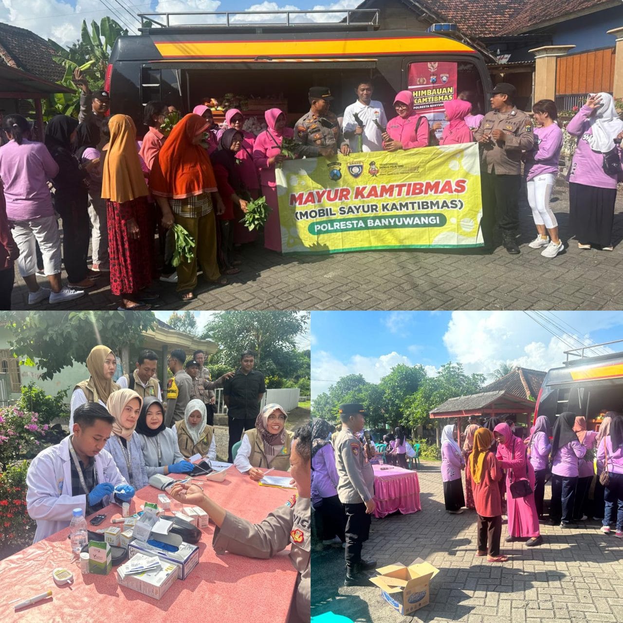 Mayur Kamtibmas Polresta Banyuwangi Edukasi dengan Wayang Golek dan Pemeriksaan Kesehatan Gratis