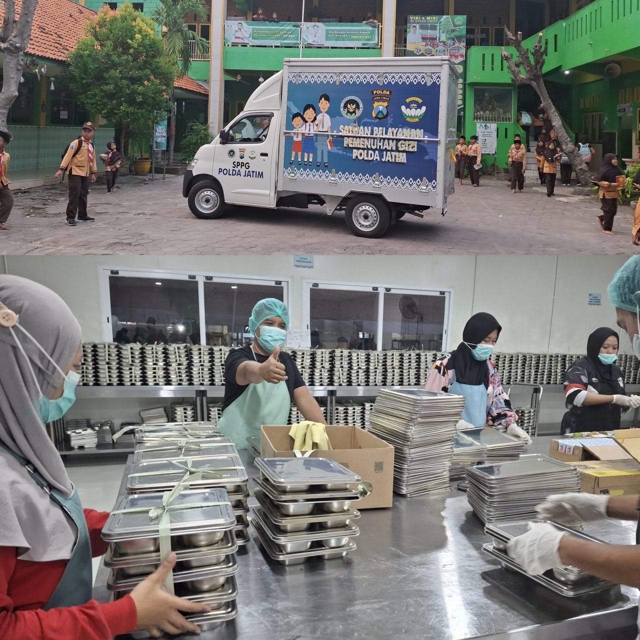 Polda Jatim Konsisten Penuhi Gizi Pelajar, Program MBG Masuki Hari Keempat