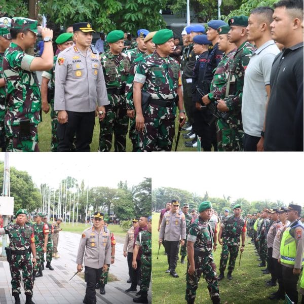Jelang Kunjungan Wakil Presiden RI Gibran Rakabuming Raka, TNI-Polri Gelar Apel Pengamanan VVIP