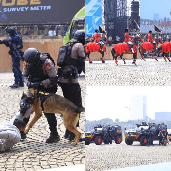 Hari Bhayangkara Ke-79 : Motor Layang, Pasukan Turangga, dan K9 Akan Meriahkan Hari Bhayangkara ke-79 di Monas