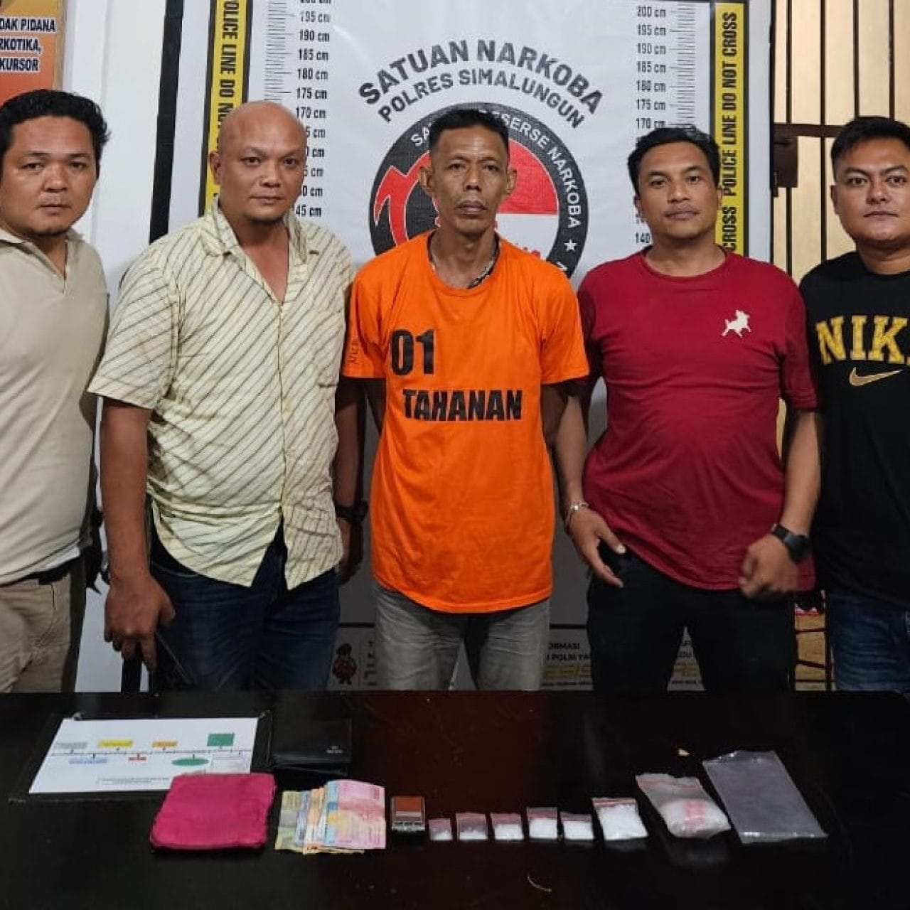 Polsek Tanah Jawa Tangkap Pengedar Narkoba, Sita 32 Gram Sabu di Simalungun