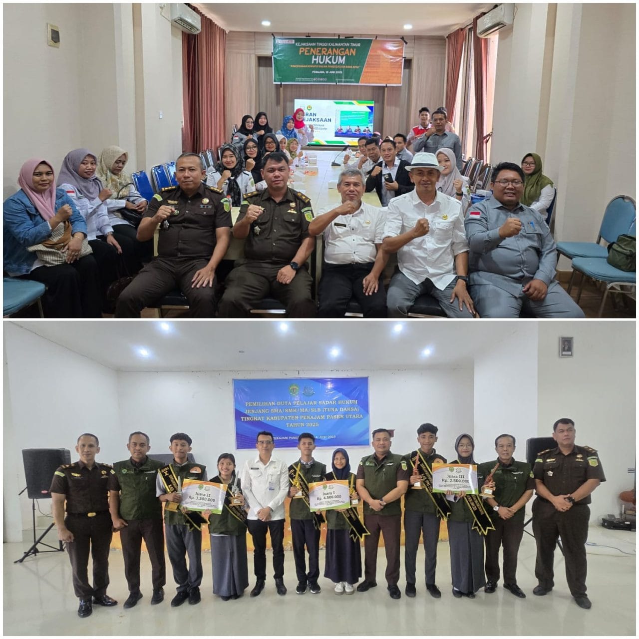 Kejati Kaltim Berikan Penerangan Hukum Di Kecamatan Penajam Dan Pemilihan Duta Pelajar Sadar Hukum Jenjang SMA/SMK/MA/SLB ( Tuna Daksa) Tingkat Penajam Paser Utara Tahun 2025